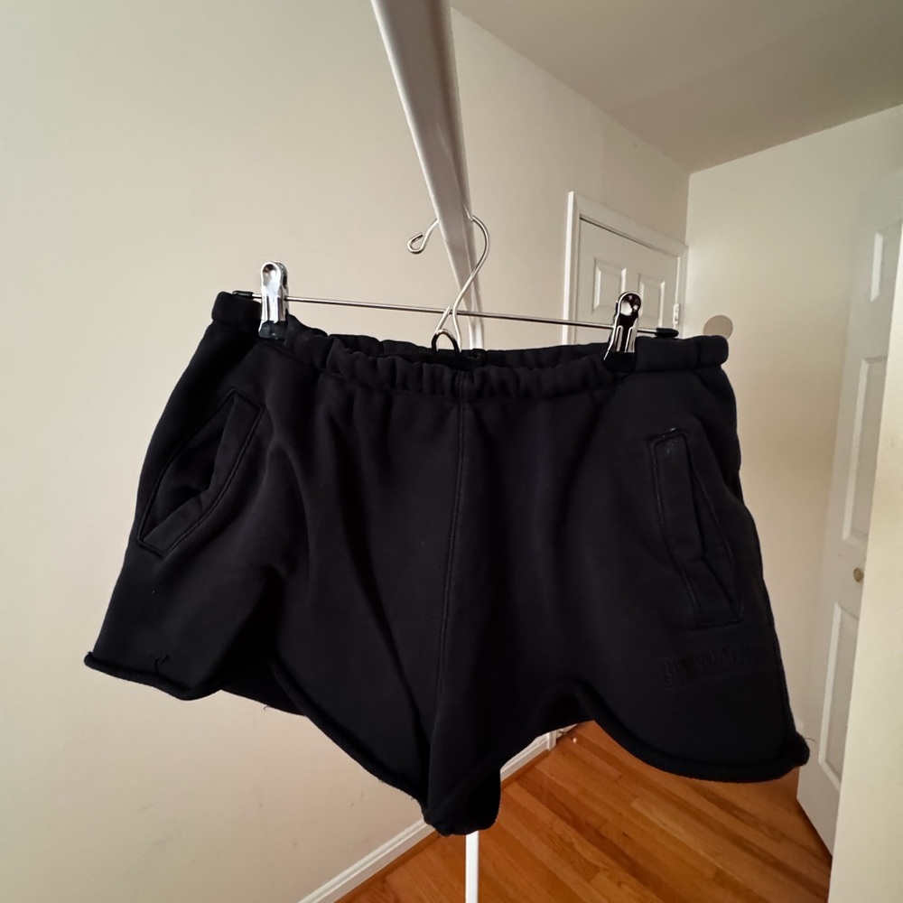 Gymshark Black Loopback Sweat Shorts
